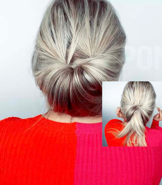 PONY-O bendable hair tie easily creates beautiful, classic hairstyles in seconds on any hair type