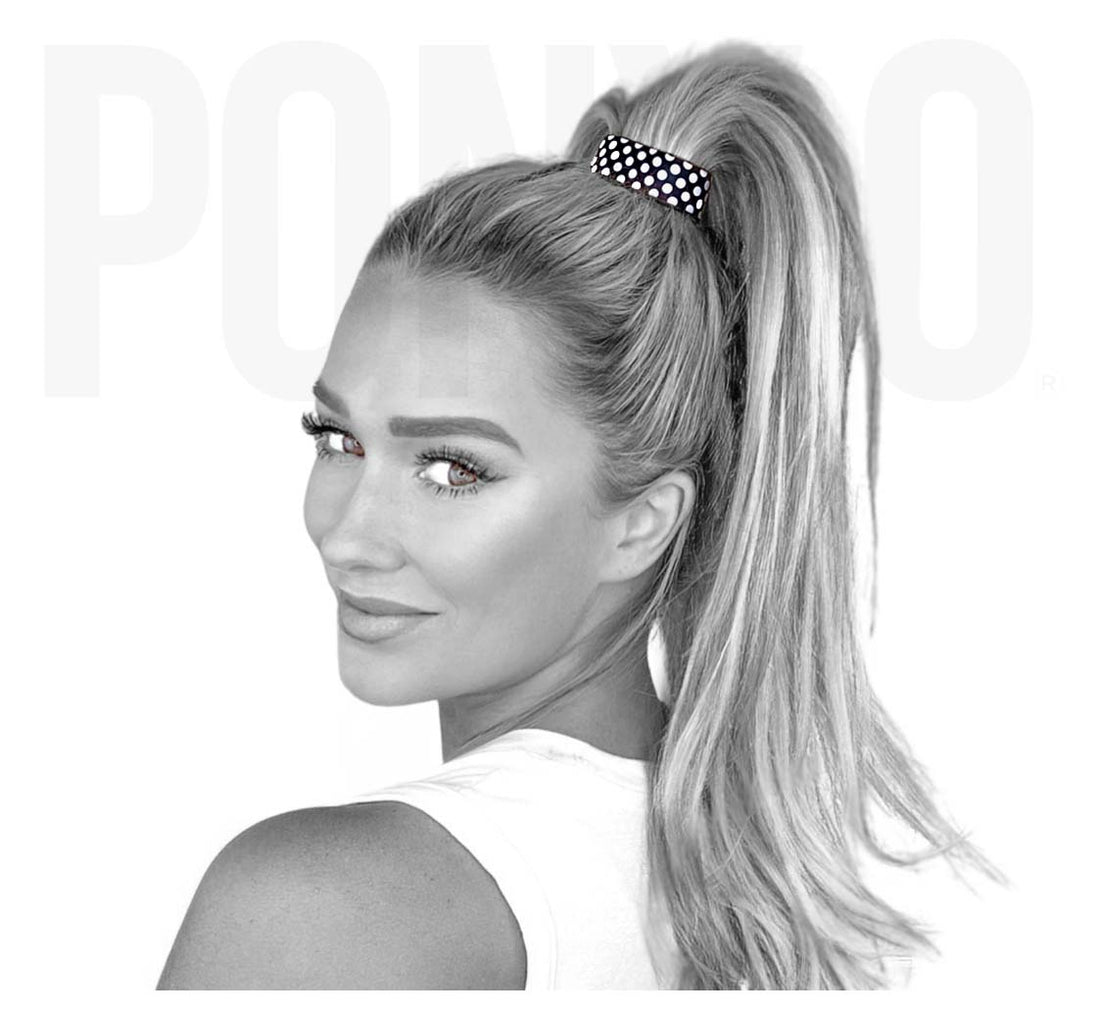 PONY-O ponytail holder for red carpet ponytails on fine hair, thick hair, curly hair or straight hair