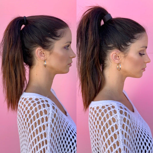 No more saggy, baggy ponytails. Switch to PONY-O for red carpet ponytails that are secure all day without causing a ponytail crease.