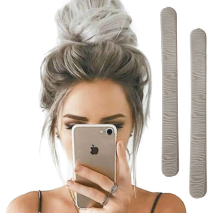 The two-pack is great for sharing with a friend. Or have a BUN BARZ for work and one for home. Create secure, comfortable hair buns without pins or spray. 