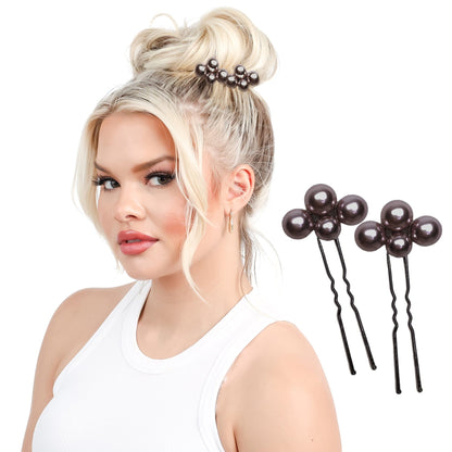 2 pack: Shade Pearl Cluster PINZ to replace bobby pins.